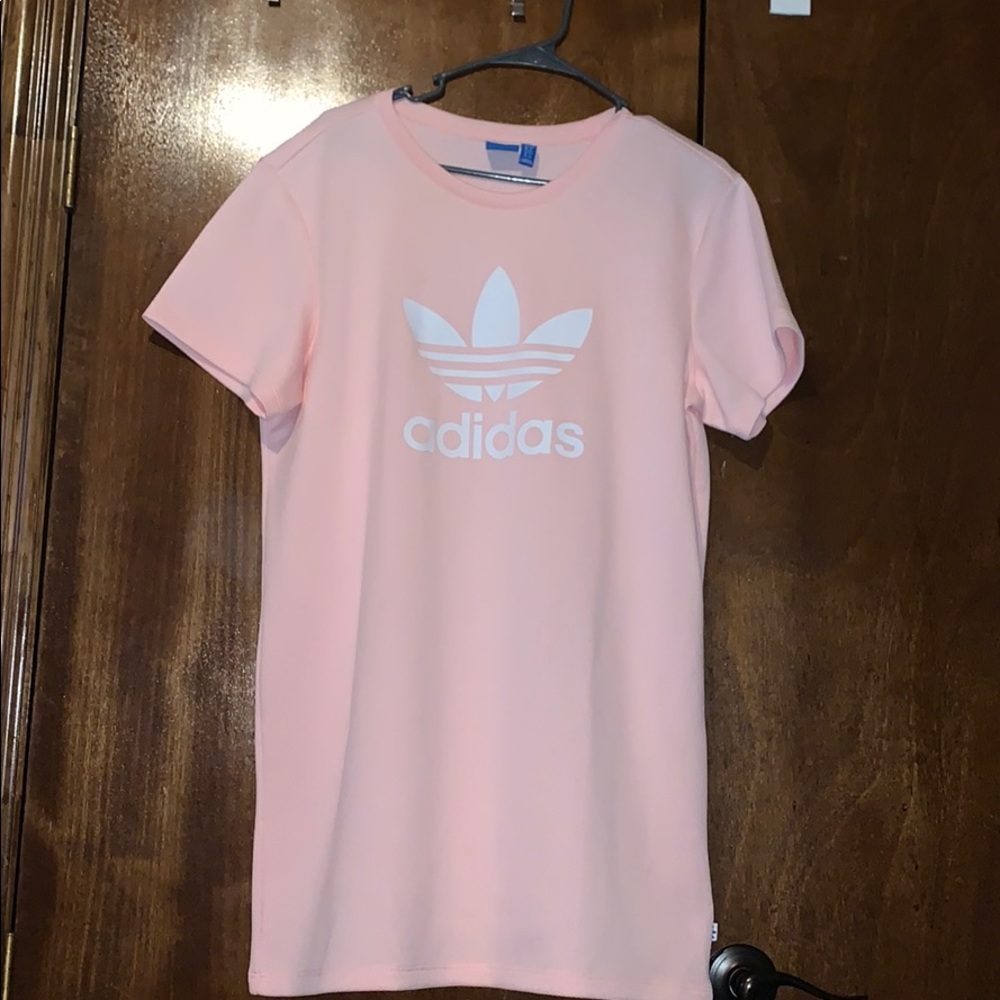 Light pink Adidas T-shirt dress